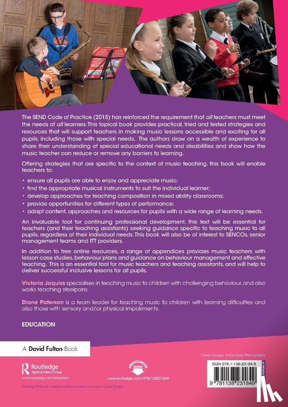 Jaquiss, Victoria (Leeds Music Service, Paterson, Diane (Leeds Music Service - Addressing Special Educational Needs and Disability in the Curriculum: Music