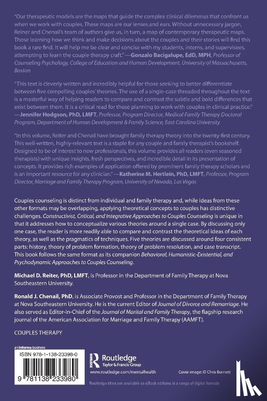  - Constructivist, Critical, And Integrative Approaches To Couples Counseling