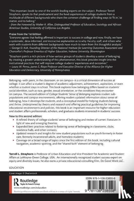 Strayhorn, Terrell L. (Virginia Union University) - College Students' Sense of Belonging