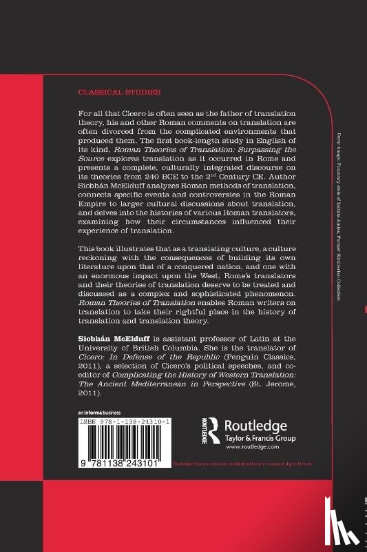 McElduff, Siobhan (University of British Columbia - Roman Theories of Translation