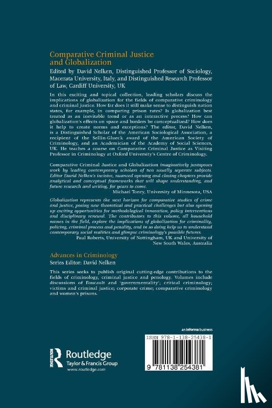  - Comparative Criminal Justice and Globalization