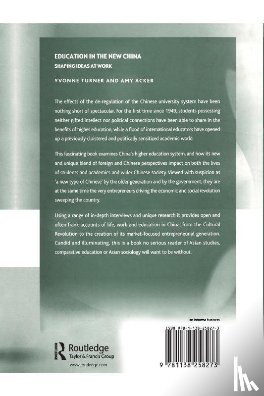 Turner, Yvonne, Acker, Amy - Education in the New China