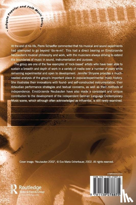 Shryane, Jennifer - Blixa Bargeld and Einsturzende Neubauten: German Experimental Music