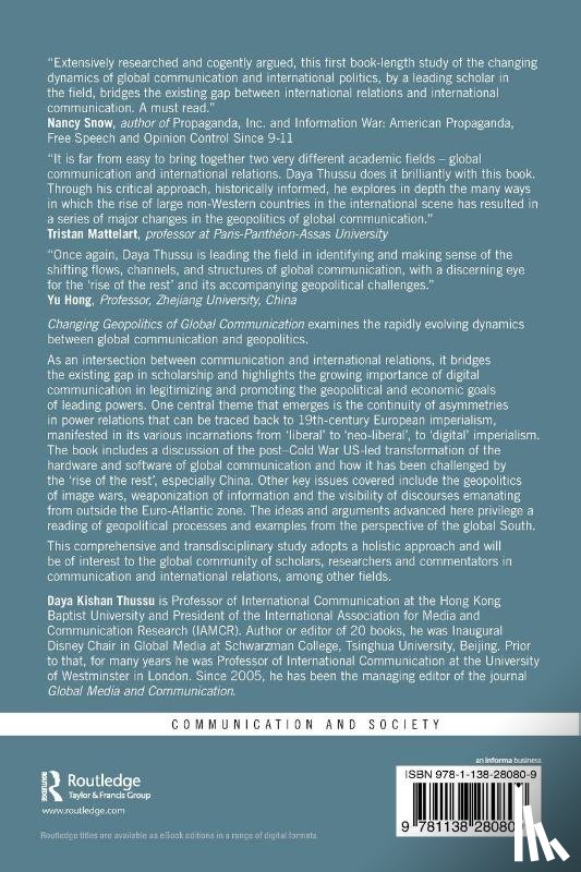 Thussu, Daya (Hong Kong Baptist University) - Changing Geopolitics of Global Communication