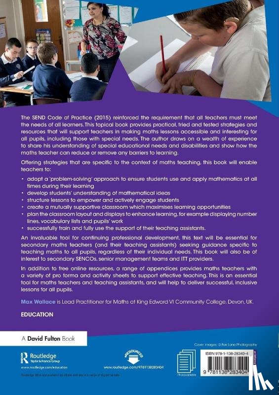Wallace, Max (Lead Practitioner for maths at King Edward VI Community College - Addressing Special Educational Needs and Disability in the Curriculum: Maths
