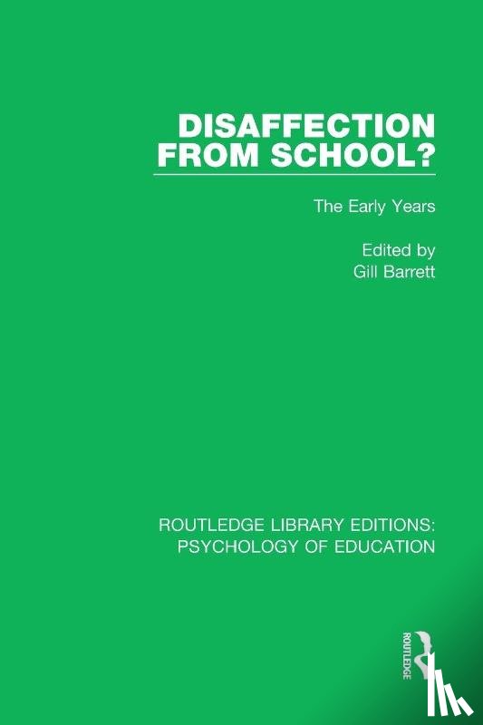  - Disaffection from School?