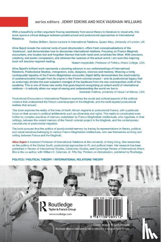 Sajed, Alina (University of Hong Kong - Postcolonial Encounters in International Relations