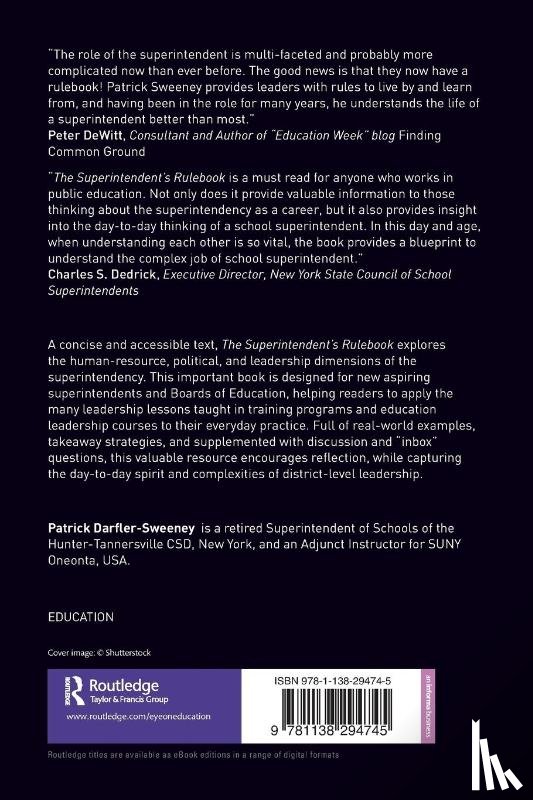 Darfler-Sweeney, Patrick (SUNY Oneonta - The Superintendent’s Rulebook