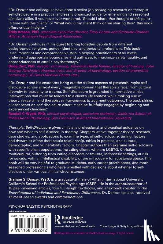 Danzer, Graham S. (Alliant International University - Therapist Self-Disclosure