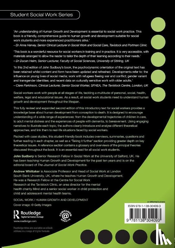 Sudbery, John (University of Salford, Whittaker, Andrew (London South Bank University) - Human Growth and Development