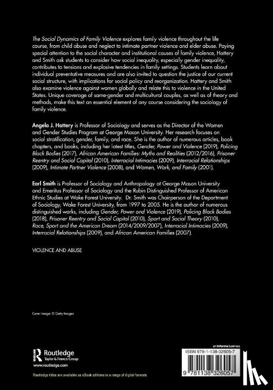 Hattery, Angela J., Smith, Earl - The Social Dynamics of Family Violence