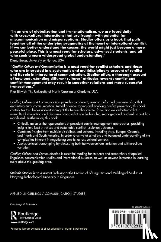 Stadler, Stefanie - Conflict, Culture and Communication