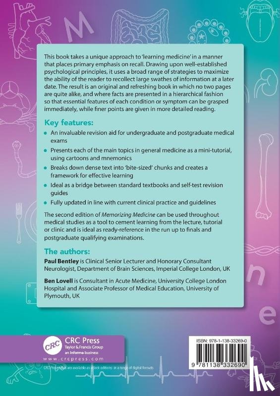 Bentley, Paul (Clinical Senior Lecturer and Honorary Consultant Neurologist, Lovell, Ben (Consultant in Acute Medicine - Memorizing Medicine