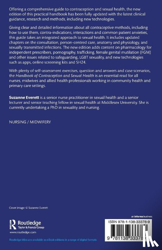 Everett, Suzanne (Middlesex University - Handbook of Contraception and Sexual Health