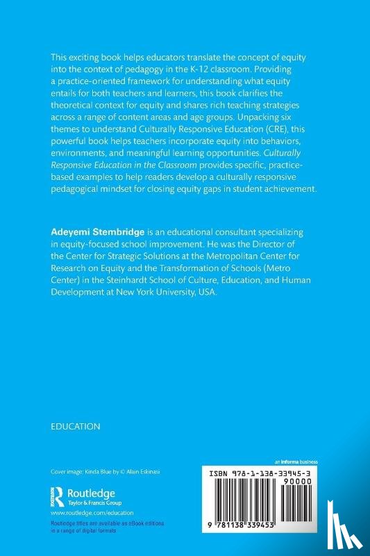 Stembridge, Adeyemi - Culturally Responsive Education in the Classroom