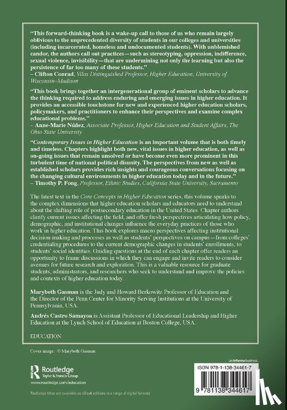  - Contemporary Issues in Higher Education