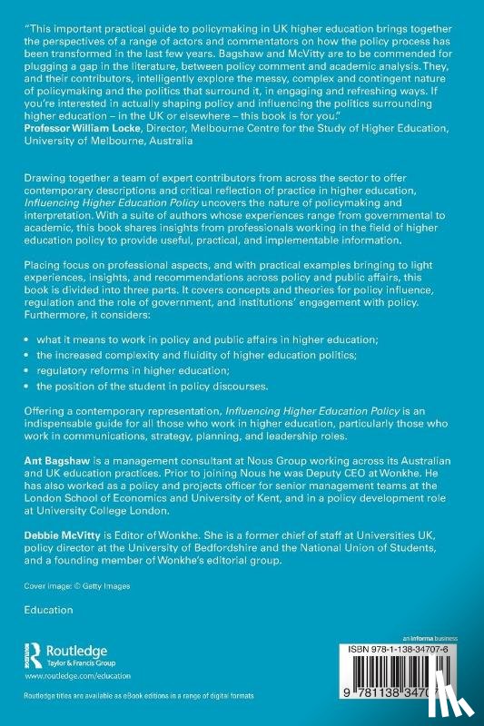  - Influencing Higher Education Policy