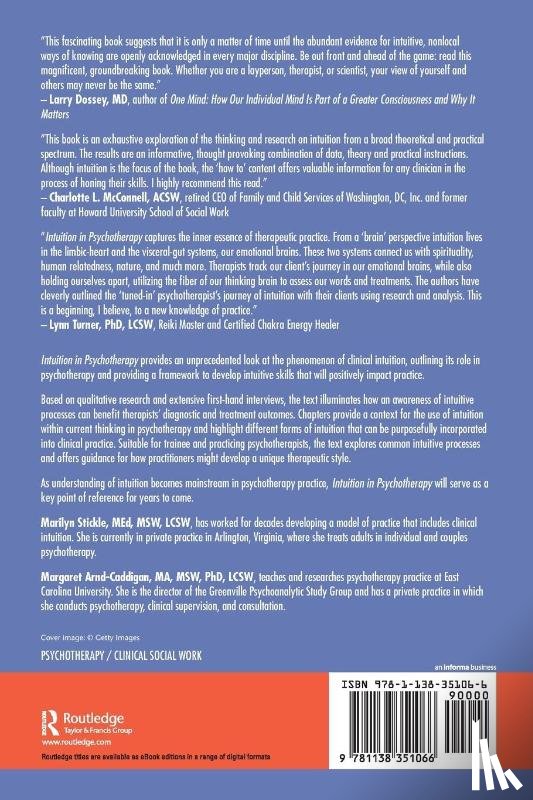 Stickle, Marilyn, Arnd-Caddigan, Margaret - Intuition in Psychotherapy