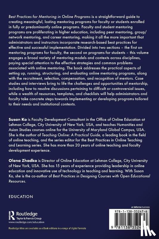 Ko, Susan, Zhadko, Olena - Best Practices for Mentoring in Online Programs