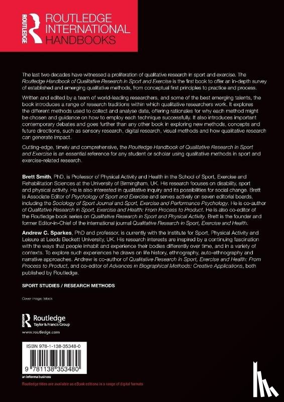  - Routledge Handbook of Qualitative Research in Sport and Exercise