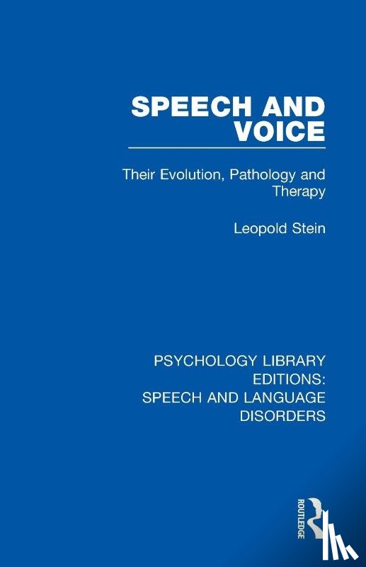 Stein, Leopold - Speech and Voice
