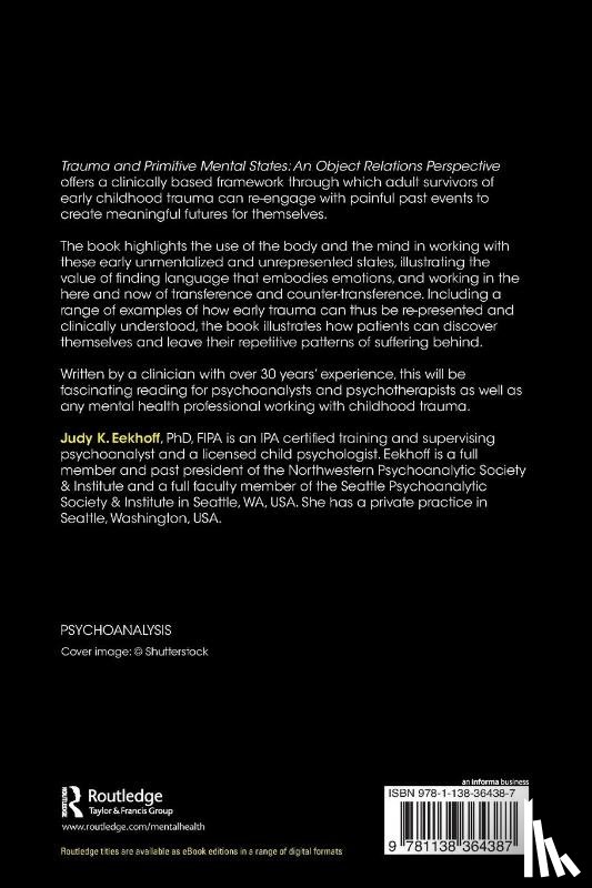 Eekhoff, Judy K. (Payment rejectred and no response from author for updated bank details.) - Trauma and Primitive Mental States