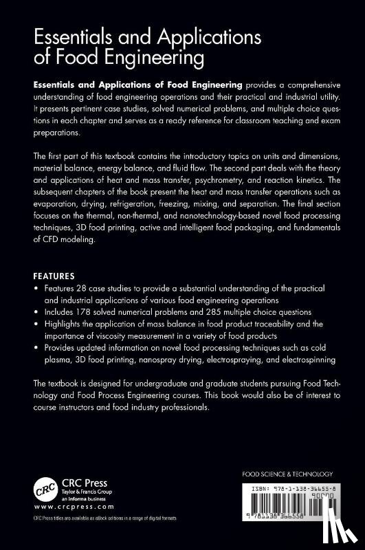 Anandharamakrishnan, C., Padma Ishwarya, S. (Indian Institute of Technology Madras - Essentials and Applications of Food Engineering