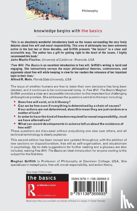 Griffith, Meghan (Davidson College - Free Will: The Basics