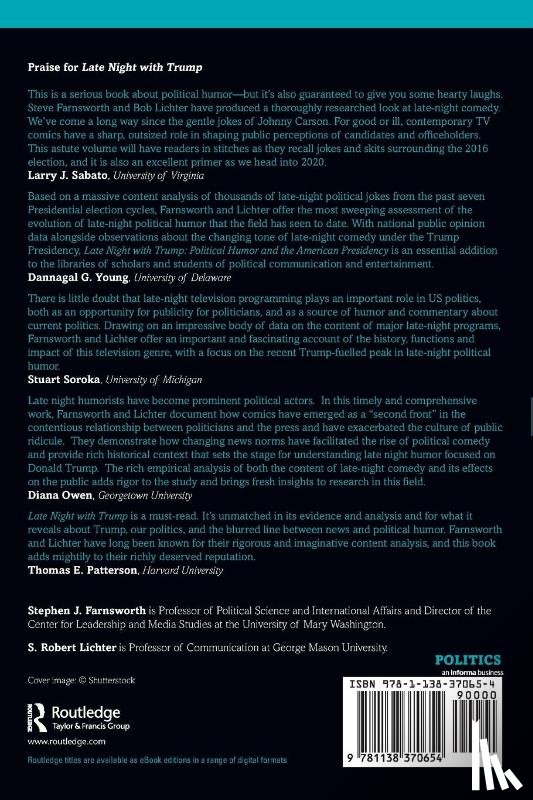 Farnsworth, Stephen J. (University of Mary Washington, Lichter, S. Robert (George Mason University - Late Night with Trump