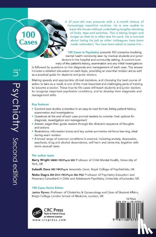 Wright, Barry (MBBS FRCPsych MD, Dave, Subodh (MD, Dogra, Nisha (BM DCH FRCPsych MA PhD - 100 Cases in Psychiatry