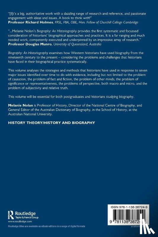 Nolan, Melanie (Australia National University - Biography: An Historiography