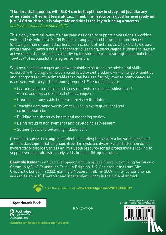 Kumar, Bhaveshi - Study Skills for Students with SLCN