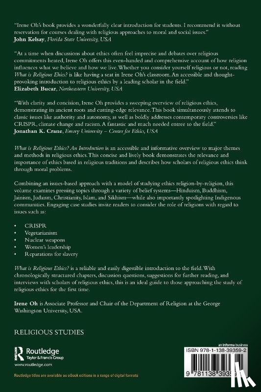 Oh, Irene (The George Washington University - What is Religious Ethics?