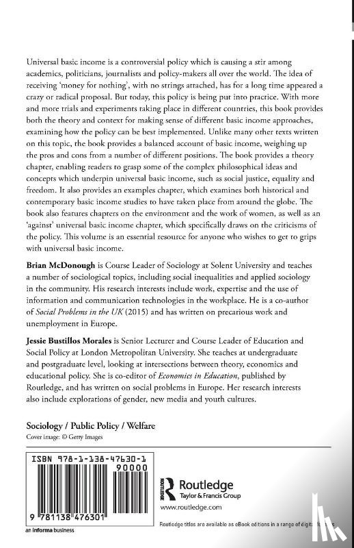 McDonough, Brian, Bustillos Morales, Jessie (London Metropolitan University - Universal Basic Income