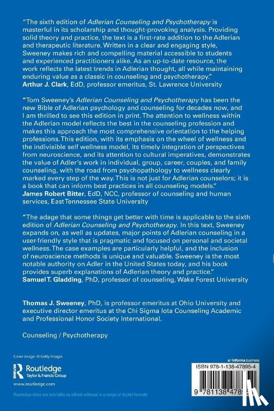 Sweeney, Thomas J. (Ohio University - Adlerian Counseling and Psychotherapy