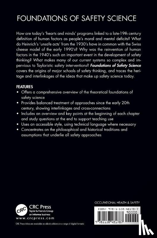 Dekker, Sidney (Griffith University - Foundations of Safety Science