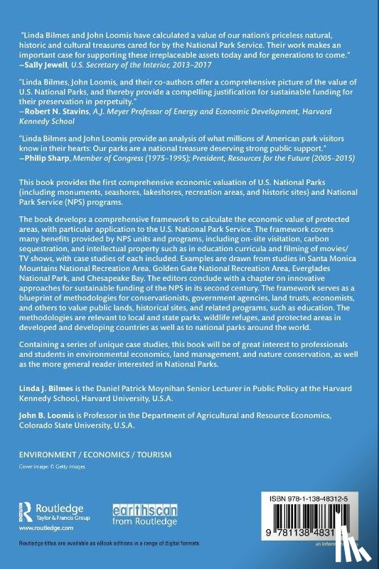 Bilmes, Linda J. (Harvard University, Loomis, John B. (Colorado State University - Valuing U.S. National Parks and Programs