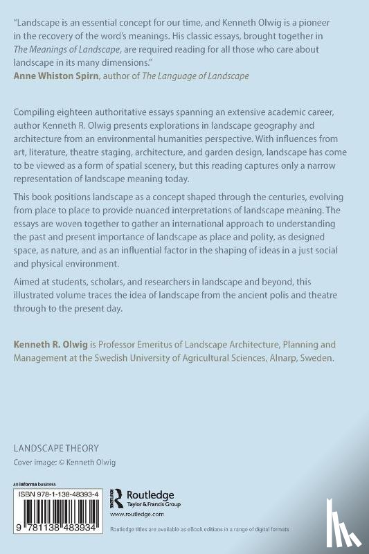 Olwig, Kenneth R. - The Meanings of Landscape