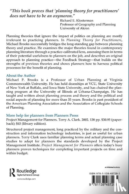 Brooks, Michael - Planning Theory for Practitioners