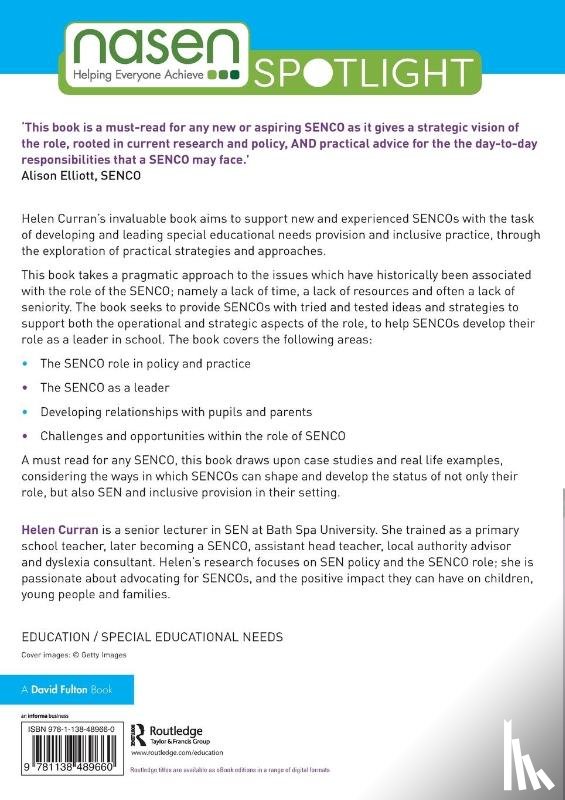 Curran, Helen (Bath Spa University - How to Be a Brilliant SENCO