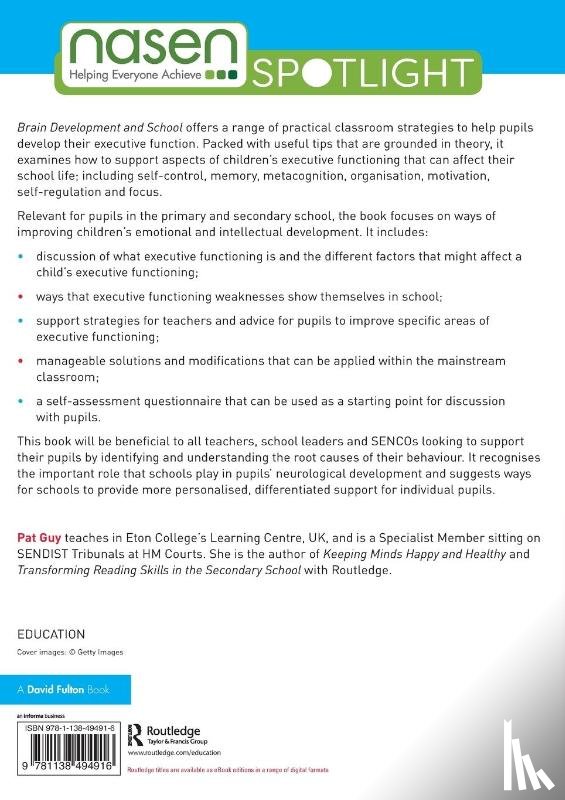 Guy, Pat (Eton College - Brain Development and School