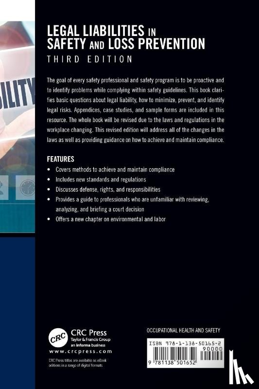 Schneid, Thomas D. (Eastern Kentucky University - Legal Liabilities in Safety and Loss Prevention