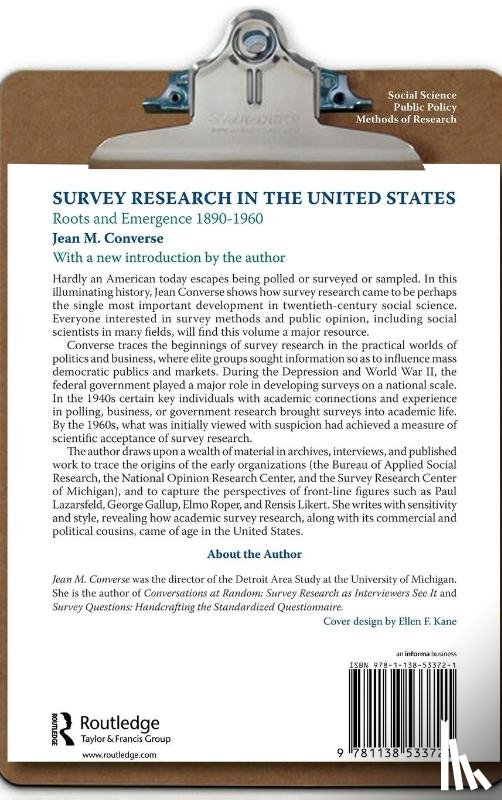 Converse, Jean M. - Survey Research in the United States