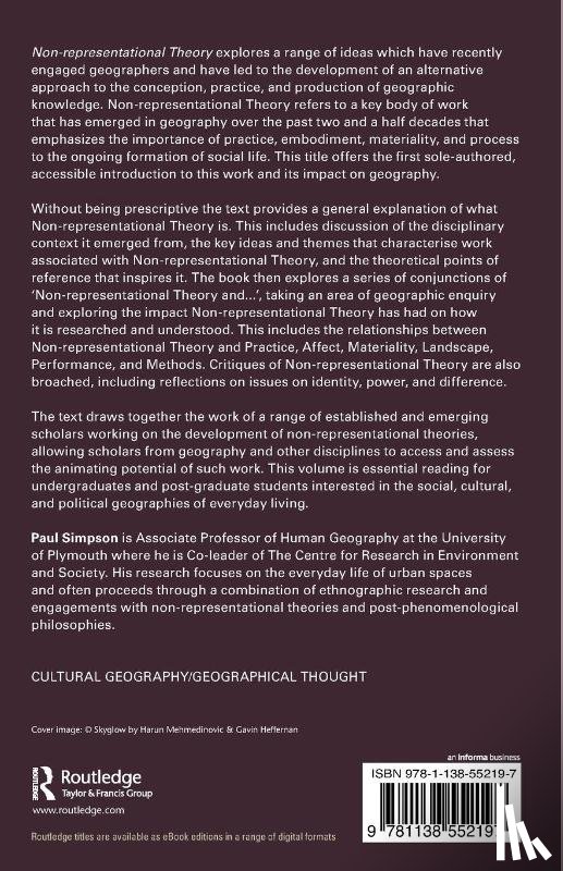 Simpson, Paul (University of Plymouth - Non-representational Theory