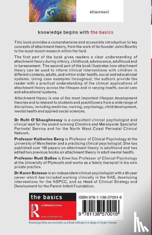 O'Shaughnessy, Ruth, Berry, Katherine, Dallos, Rudi, Bateson, Karen - Attachment Theory