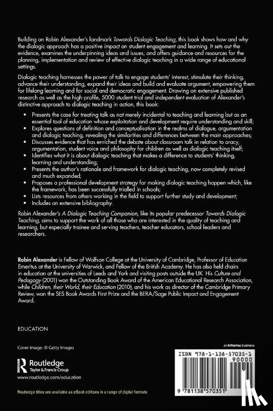 Alexander, Robin (University of Cambridge - A Dialogic Teaching Companion