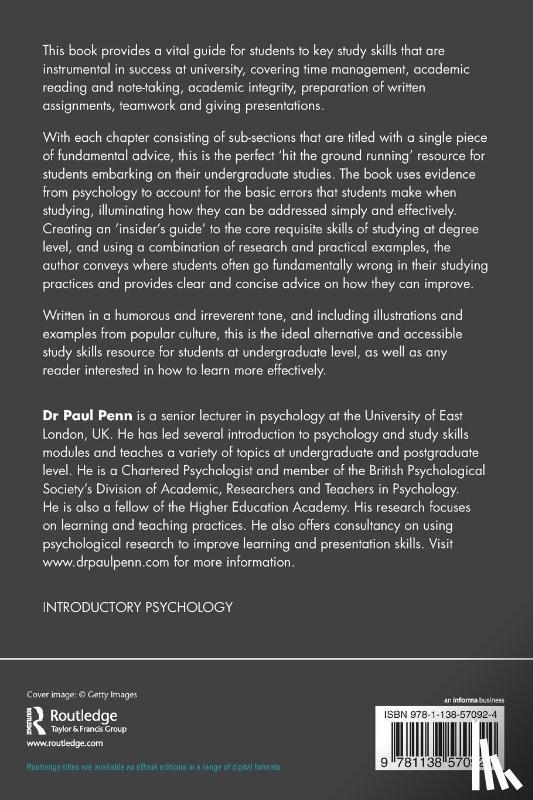 Penn, Paul (Independent Scholar - The Psychology of Effective Studying
