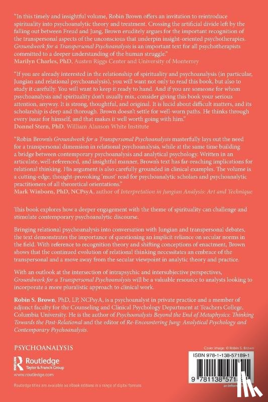 Brown, Robin - Groundwork for a Transpersonal Psychoanalysis