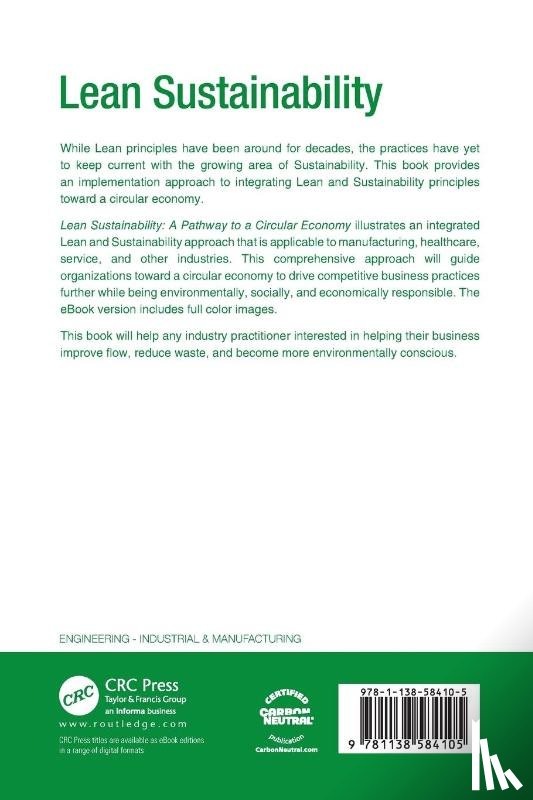 Cudney, Elizabeth A. (Maryville University, Furterer, Sandra L. (University of Dayton, Laux, Chad M., Hundal, Gaganpreet S. - Lean Sustainability
