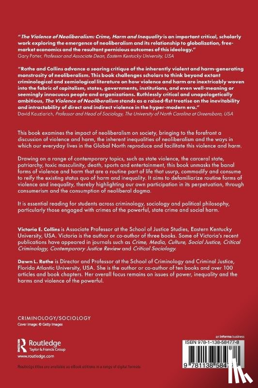 Collins, Victoria (School of Justice Studies, Rothe, Dawn (School of Criminology and Criminal Justice - The Violence of Neoliberalism